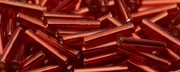 (image for) TOHO Size 2 Bugle Bead. 6mm Length-Ruby Silver Lined. 100 Gram Bag