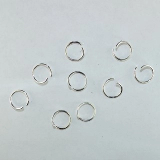 (image for) Silver Plated Brass-12x1.2mm Jump Ring-250g