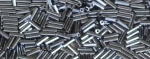 (image for) TOHO Size 2 Bugle Bead. 6mm Length-Hematite Metallic. 100 Gram Bag