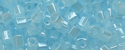 (image for) TOHO 1.5mm Cube Shape Seed Beads-Light Blue Ceylon Pearl #T1.5C143-100