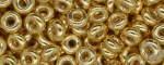 (image for) TOHO 6/o Demi Round, Gold Galvanized PermaFinish, color #6TD-PF557-100