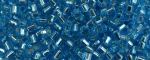 (image for) TOHO Size 8/o Hexagon Shape Seed Bead-Aqua Silver Lined * 100 Gram Bag