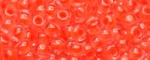 (image for) TOHO 11/o Round Seed Bead-Neon Salmon Lined Crystal #11T803-250