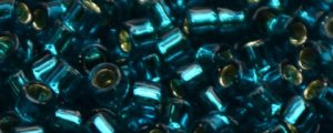 (image for) TOHO Aiko Precision Cylinder Bead. Blue Zircon Silver Lined TB-27BD-50
