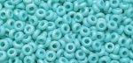 (image for) TOHO 8/o Demi Round, Turquoise Opaque Rainbow Matte, color # 8TD-413F-50