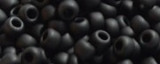 (image for) TOHO Size 8/o Round Seed Bead-Jet Black Matte Opaque. 8T49F-100