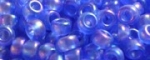 (image for) TOHO Size 15/o Round Seed Bead-Sapphire Transparent Rainbow Matte. 15T178F-100