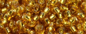 (image for) TOHO Size 15/o Round Seed Bead-Dark Topaz Silver Lined. 15T22C-100