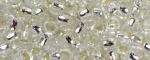 (image for) TOHO Size 15/o Round Seed Bead-Crystal Silver Lined. 15T21-100