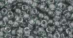 (image for) TOHO Size 11/o Round Seed Bead-Light Black Diamond Transparent. 11T9-250