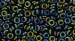 (image for) TOHO 8/o Demi Round, Green Iris Metallic, color # 8TD-84-50