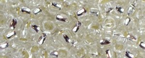 (image for) TOHO Size 15/o Round Seed Bead-Crystal Silver Lined. 15T21-100