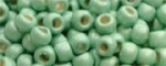 (image for) TOHO 6/o Round Seed Bead-Light Green Galvanized Matte PermaFinish. 6TPF570F-250