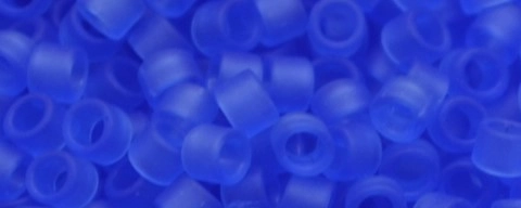 (image for) TOHO Aiko Precision Cylinder Bead. Sapphire Transparent Matte TB-942F-50
