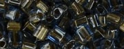 (image for) TOHO Size 11/o Triangle Shape Seed Bead-Bronze Lined Light Sapphire * 100 Gram Bag