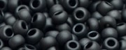 (image for) TOHO 11/o Round Seed Bead-Gunmetal Metallic Matte #11T611-100