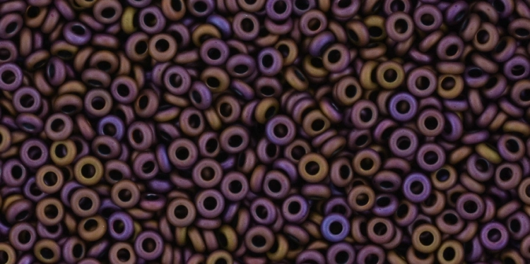 (image for) TOHO 11/o Demi Precision Round Seed Bead, Plum Iris Metallic Matte, color #11TD-703-50