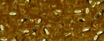 (image for) TOHO Size 15/o Round Seed Bead-Light Topaz Silver Lined. 15T22-100