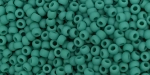 (image for) TOHO Size 11/o Round Seed Bead-Green Turquoise Matte Opaque. 11T55DF-100