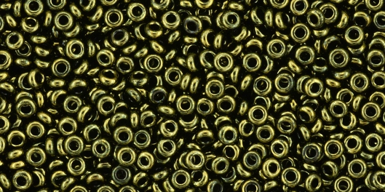 (image for) TOHO 8/o Demi Round, Jet Gold Luster, color #8TD-422-50