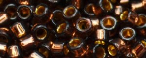 TOHO 24k Aiko-Gold Lined Cranberry Transparent TB-886-50 (image for) TOHO 24k Aiko-Gold Lined Cranberry Transparent TB-886-50