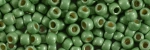 (image for) TOHO Size 8/o Round Seed Bead-Spring Green Matte Galvanized PermaFinish. 8TPF587F-100