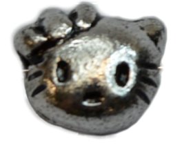 (image for) Metalized Acrylic Silver Kitty Beads Approximately 1,800 Beads * 500 Gram Bag