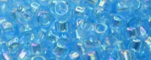 (image for) TOHO Size 15/o Round Seed Bead-Light Aqua Transparent Rainbow. 15T163-100
