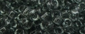 (image for) TOHO Size 15/o Round Seed Bead-Black Diamond Transparent. 15T9B-100