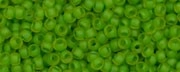 (image for) TOHO Size 11/o Round Seed Bead-Lime Lined Jonquil Matte. 11T306FM-100