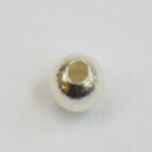 (image for) Silver Plate - Round 2.4mm Beads * 1,000 Bead Package