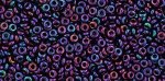 (image for) TOHO 11/o Demi Precision Round Seed Bead, Navy Blue Iris Higher Metallic, color # 11TD-504-50