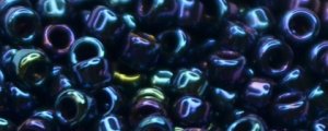 (image for) TOHO Size 15/o Round Seed Bead-Navy Blue Iris Metallic. 15T82-100
