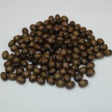 (image for) 5x3mm Wood Oval-Brown