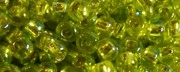 (image for) TOHO Size 8/o Round Seed Bead-Peridot Silver Lined Rainbow. 8T2024-250