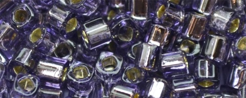 (image for) TOHO 2mm Cube Shape Seed Beads-Light Purple Silver Lined
