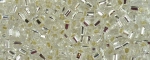 (image for) TOHO Size 8/o Hexagon Shape Seed Bead-Crystal Silver Lined * 100 Gram Bag