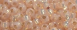 (image for) TOHO Size 15/o Round Seed Bead-Salmon Opal Silver Lined PermaFinish. 15TPF2111-100