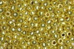 (image for) TOHO Size 8/o Round Seed Bead-Lemon Gold Galvanized PermaFinish. 8TPF590-100