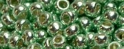 (image for) TOHO 6/o Round Seed Bead-Light Green Galvanized PermaFinish. 6TPF570-250