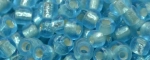 (image for) TOHO Size 8/o Round Seed Bead-Aqua Silver Lined Matte. 8T23BF-100