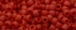 (image for) TOHO Size 15/o Round Seed Bead-Light Red Matte Opaque. 15T45AF-100