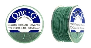 (image for) TOHO One-G Thread (5 Bobbin's) 50 Yards-Mint Green * PT-21-50-5