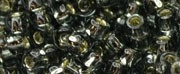(image for) TOHO Size 11/o Round Seed Bead-Black Diamond Silver Lined. 11T29B-250