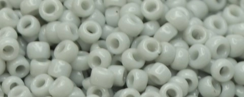 (image for) TOHO Size 15/o Round Seed Bead-Light Grey Opaque. 15T53-100