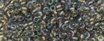 (image for) TOHO Size 11/o Round Seed Bead-Black Lined Crystal Rainbow. 11T266-250