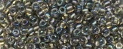 (image for) TOHO Size 11/o Round Seed Bead-Black Lined Crystal Rainbow. 11T266-250