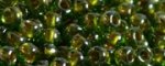 (image for) TOHO Size 11/o Round Seed Bead-Metallic Lined Olive Luster. 11T1007-100