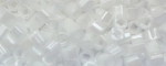 (image for) TOHO 2mm Cube Shape Seed Beads-White Opaque Luster *100 Gram Bag