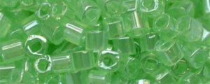 TOHO 1.5mm Cube Shape Seed Beads-Light Green Ceylon Pearl (image for) TOHO 1.5mm Cube Shape Seed Beads-Light Green Ceylon Pearl